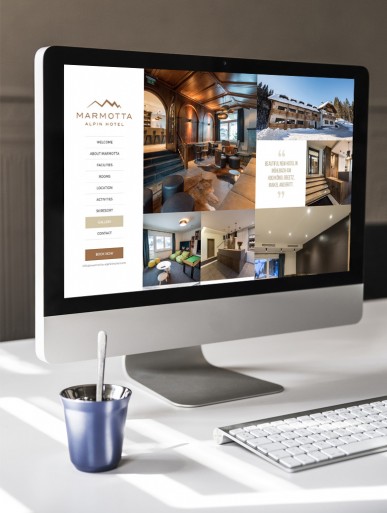 Responsive webdesign Marmotta Alpin Hotel