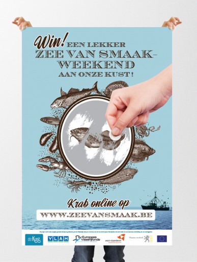 Poster ontwerp Zee van Smaak voor de kust.be